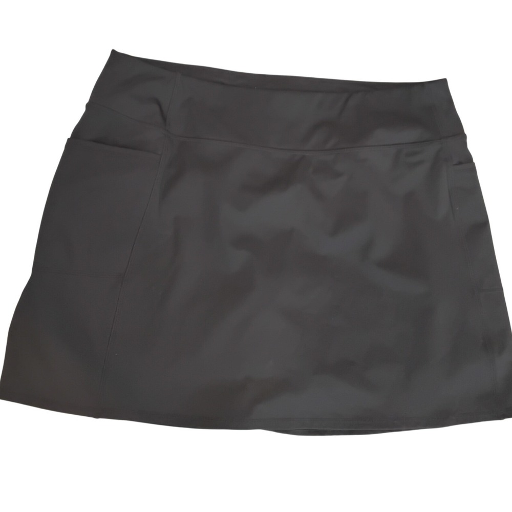Skechers Womens Black Active Skort with Pockets Size XL Athletic‎ Golf Tennis